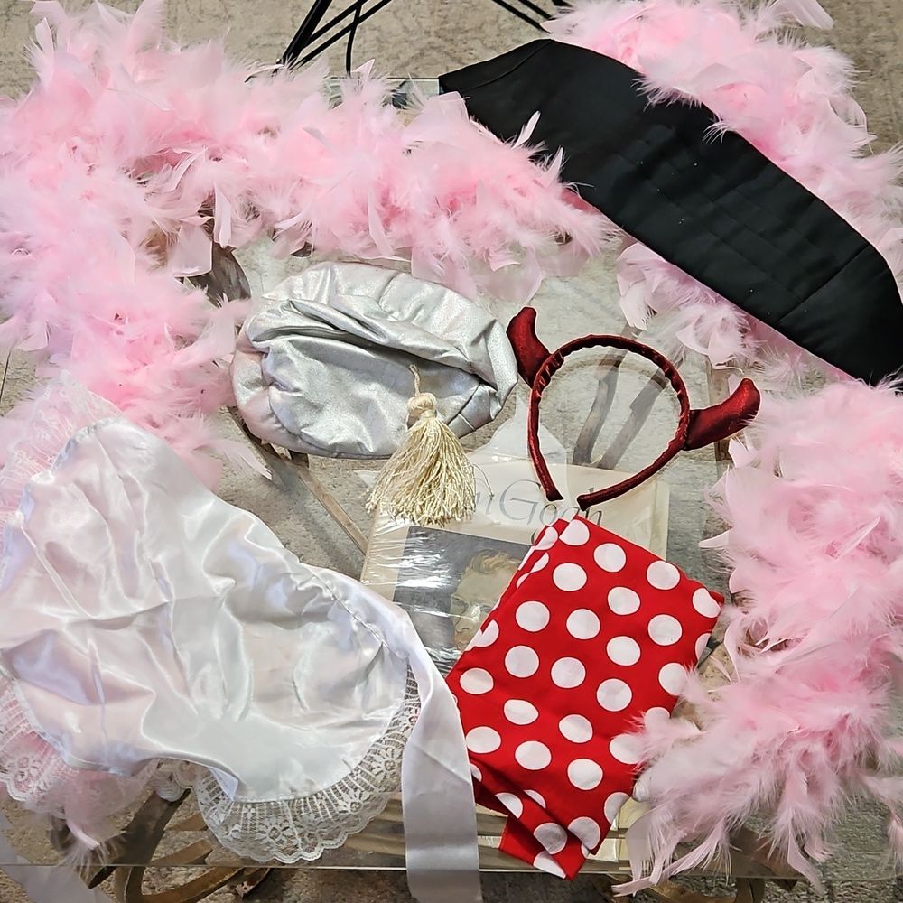 Pink Feather Boa and Costume Accessories